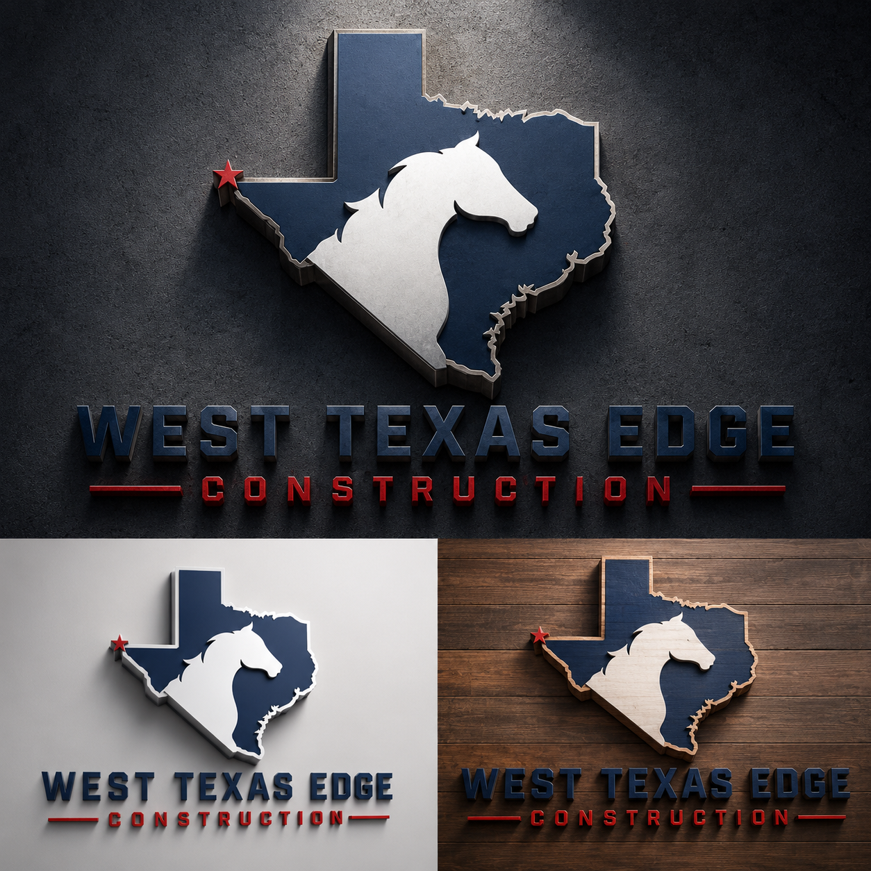 West Texas Edge Construction dimensional logo
